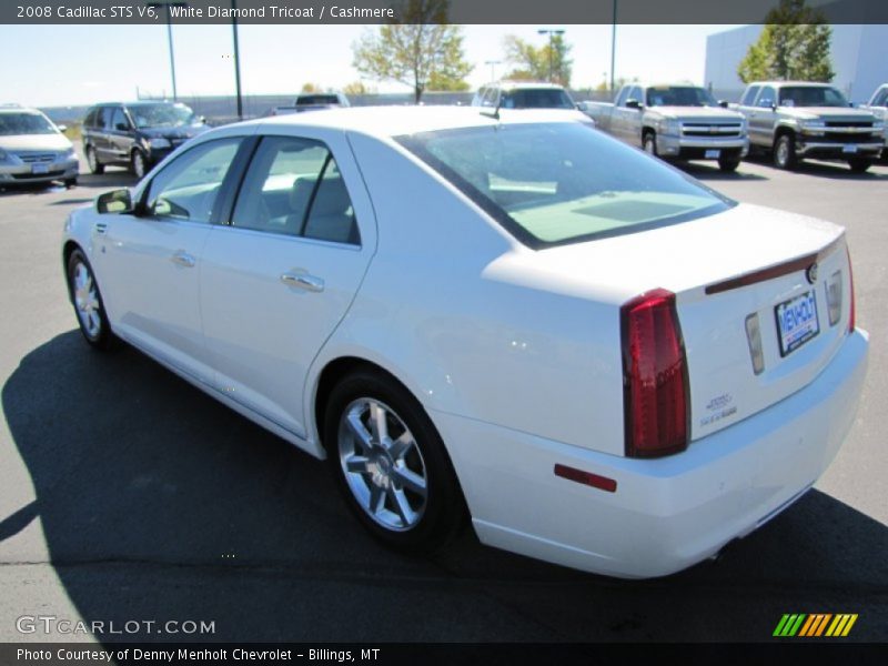 White Diamond Tricoat / Cashmere 2008 Cadillac STS V6