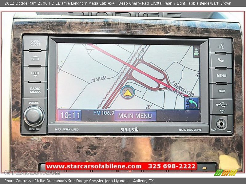 Deep Cherry Red Crystal Pearl / Light Pebble Beige/Bark Brown 2012 Dodge Ram 2500 HD Laramie Longhorn Mega Cab 4x4