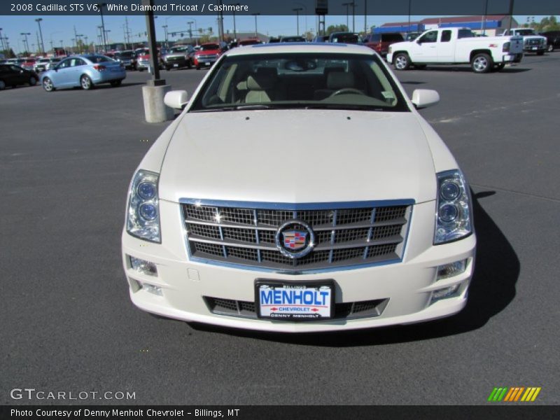 White Diamond Tricoat / Cashmere 2008 Cadillac STS V6