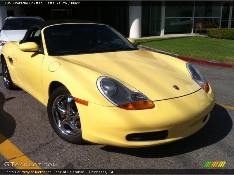Pastel Yellow / Black 1998 Porsche Boxster