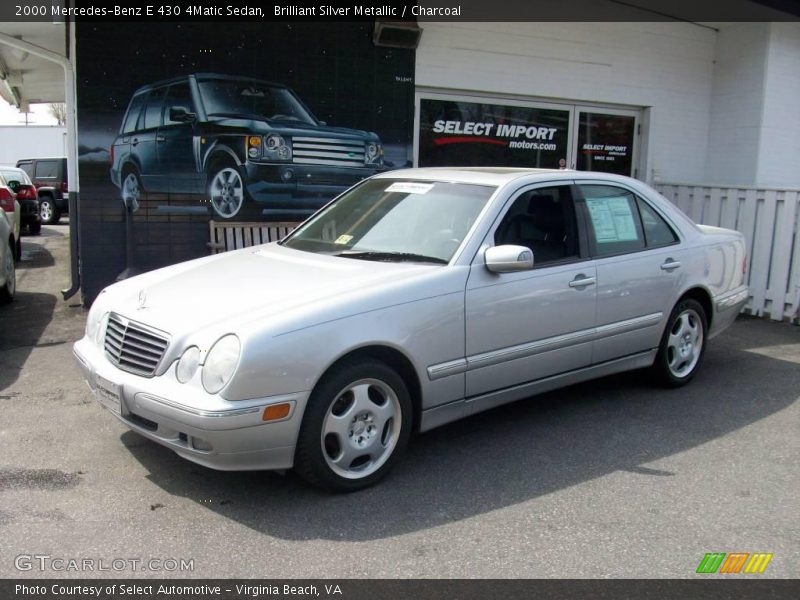 Brilliant Silver Metallic / Charcoal 2000 Mercedes-Benz E 430 4Matic Sedan