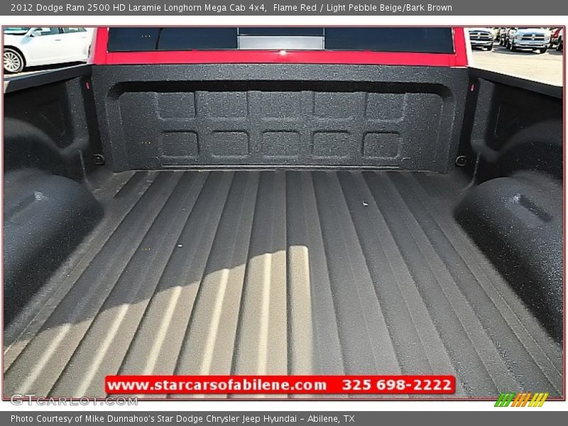 Flame Red / Light Pebble Beige/Bark Brown 2012 Dodge Ram 2500 HD Laramie Longhorn Mega Cab 4x4
