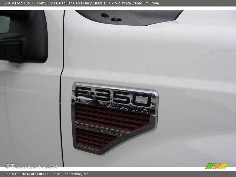 Oxford White / Medium Stone 2009 Ford F350 Super Duty XL Regular Cab Dually Chassis