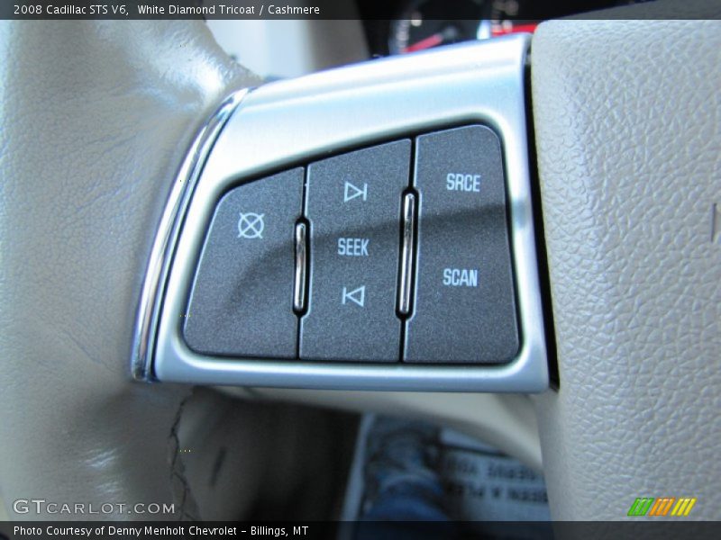 White Diamond Tricoat / Cashmere 2008 Cadillac STS V6