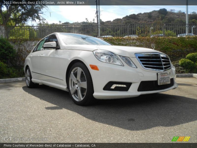 Arctic White / Black 2011 Mercedes-Benz E 350 Sedan