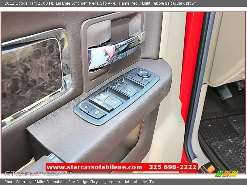 Flame Red / Light Pebble Beige/Bark Brown 2012 Dodge Ram 2500 HD Laramie Longhorn Mega Cab 4x4