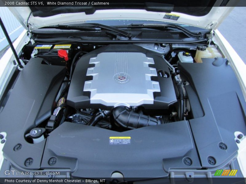 White Diamond Tricoat / Cashmere 2008 Cadillac STS V6