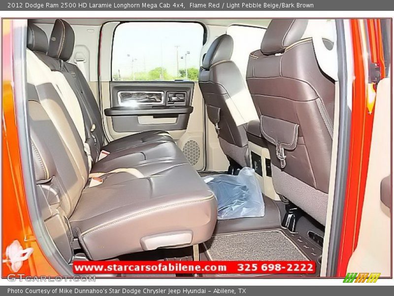 Flame Red / Light Pebble Beige/Bark Brown 2012 Dodge Ram 2500 HD Laramie Longhorn Mega Cab 4x4