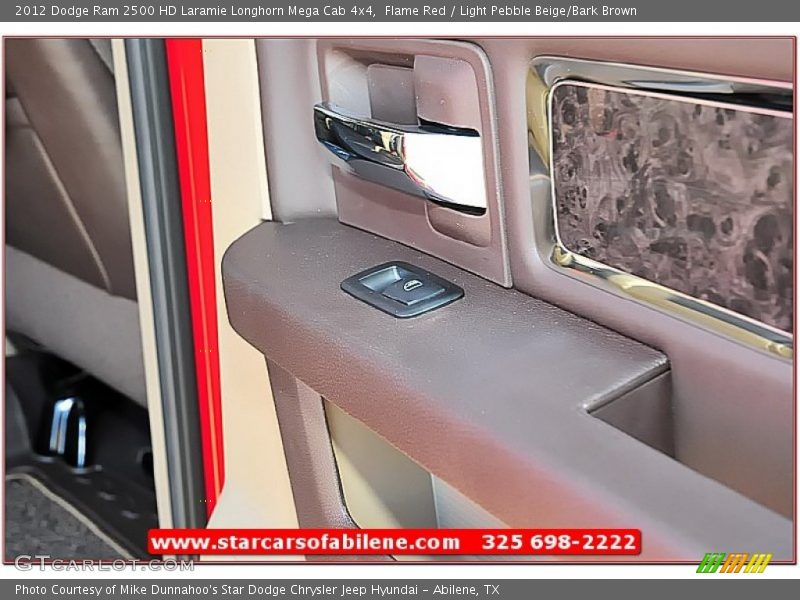 Flame Red / Light Pebble Beige/Bark Brown 2012 Dodge Ram 2500 HD Laramie Longhorn Mega Cab 4x4