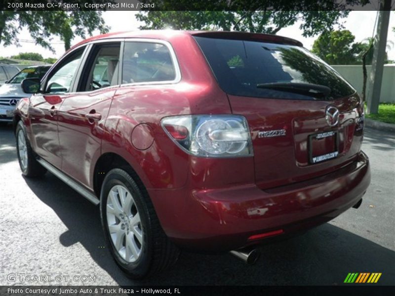Copper Red Mica / Sand 2008 Mazda CX-7 Sport