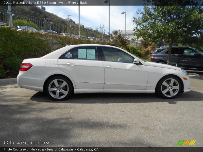Arctic White / Black 2011 Mercedes-Benz E 350 Sedan