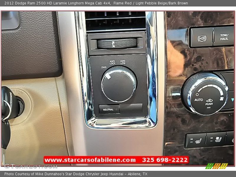 Flame Red / Light Pebble Beige/Bark Brown 2012 Dodge Ram 2500 HD Laramie Longhorn Mega Cab 4x4