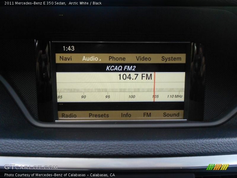 Arctic White / Black 2011 Mercedes-Benz E 350 Sedan