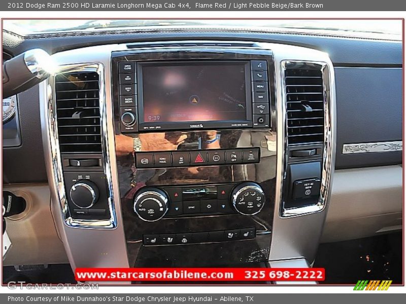 Flame Red / Light Pebble Beige/Bark Brown 2012 Dodge Ram 2500 HD Laramie Longhorn Mega Cab 4x4