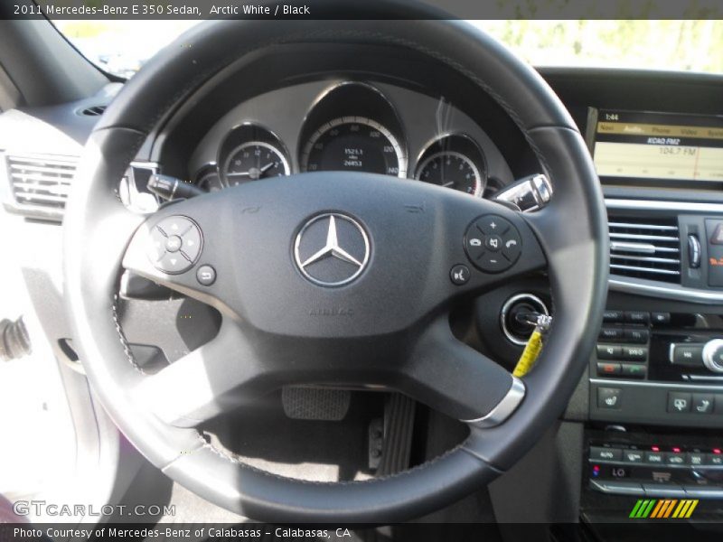 Arctic White / Black 2011 Mercedes-Benz E 350 Sedan