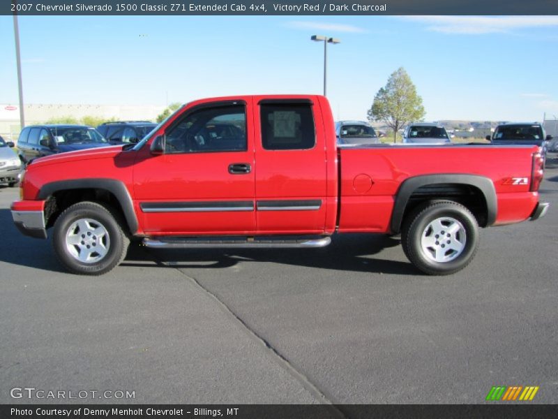 Victory Red / Dark Charcoal 2007 Chevrolet Silverado 1500 Classic Z71 Extended Cab 4x4