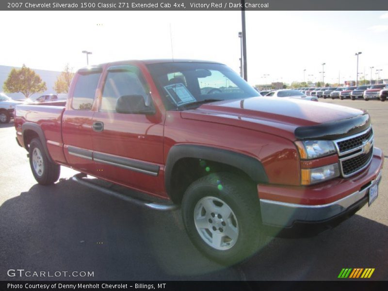 Victory Red / Dark Charcoal 2007 Chevrolet Silverado 1500 Classic Z71 Extended Cab 4x4