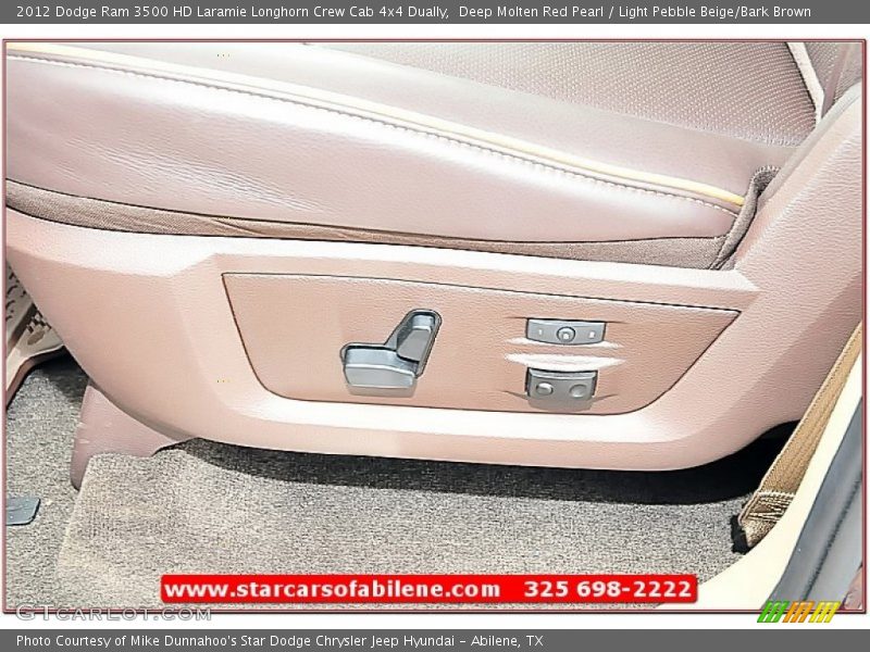 Deep Molten Red Pearl / Light Pebble Beige/Bark Brown 2012 Dodge Ram 3500 HD Laramie Longhorn Crew Cab 4x4 Dually