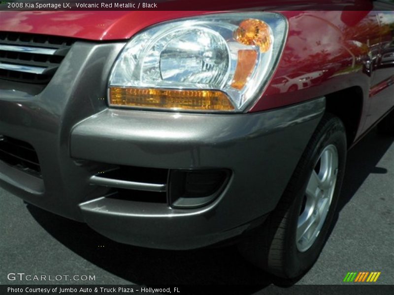 Volcanic Red Metallic / Black 2008 Kia Sportage LX