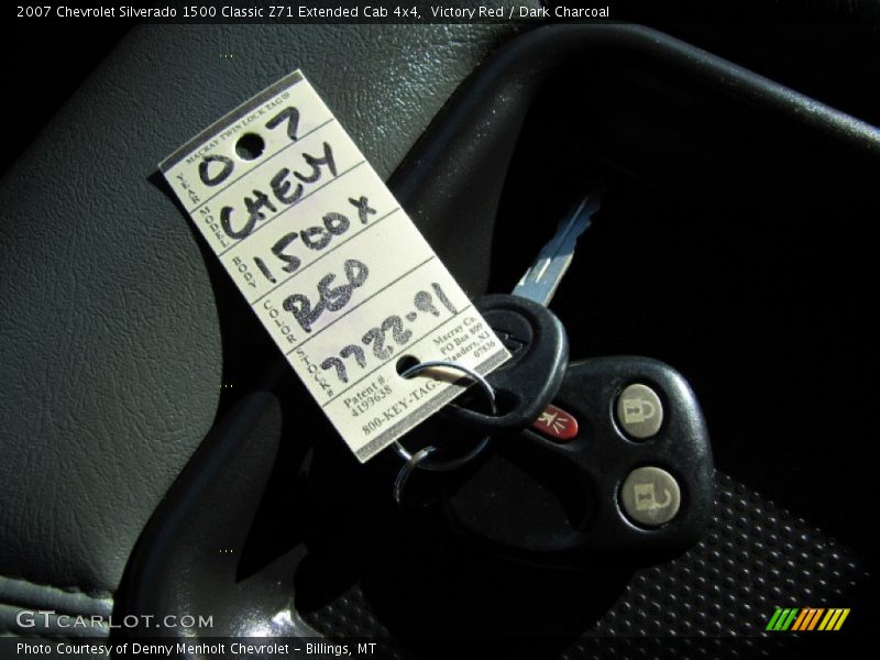 Victory Red / Dark Charcoal 2007 Chevrolet Silverado 1500 Classic Z71 Extended Cab 4x4