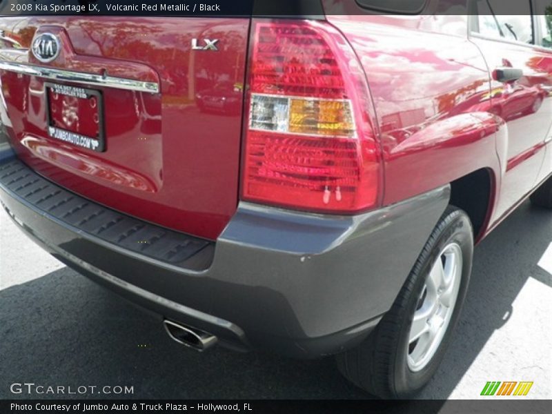 Volcanic Red Metallic / Black 2008 Kia Sportage LX