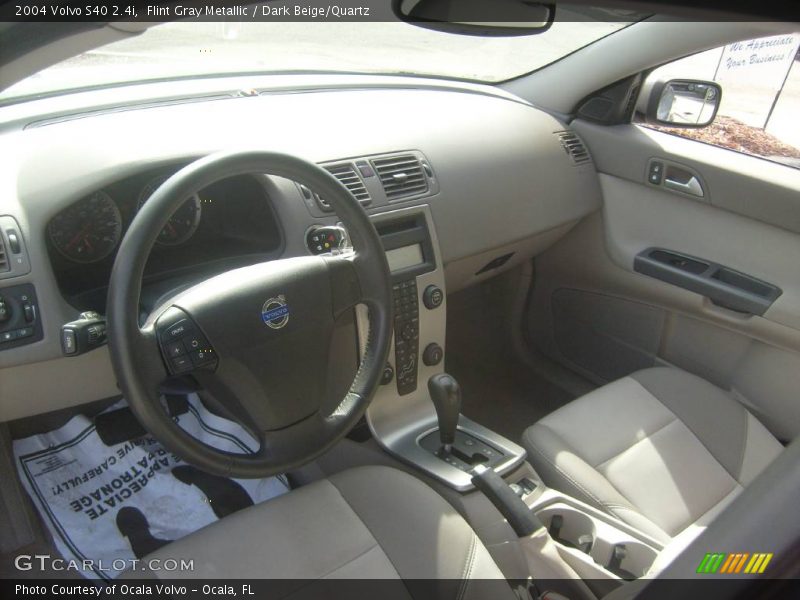 Flint Gray Metallic / Dark Beige/Quartz 2004 Volvo S40 2.4i