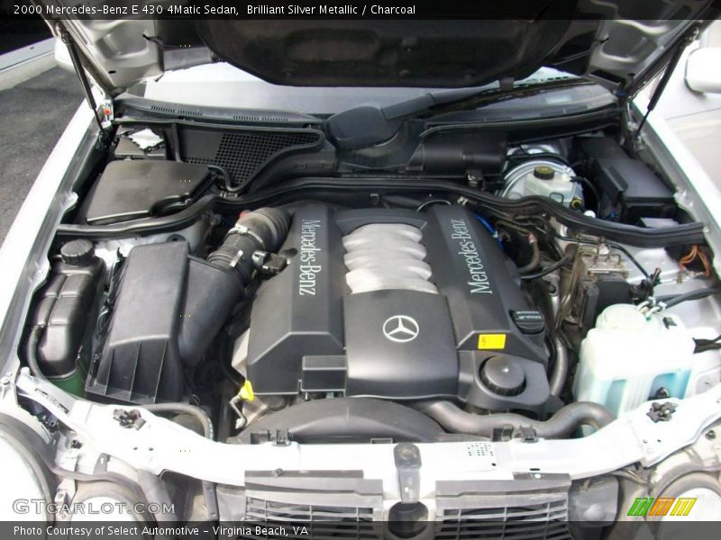 Brilliant Silver Metallic / Charcoal 2000 Mercedes-Benz E 430 4Matic Sedan