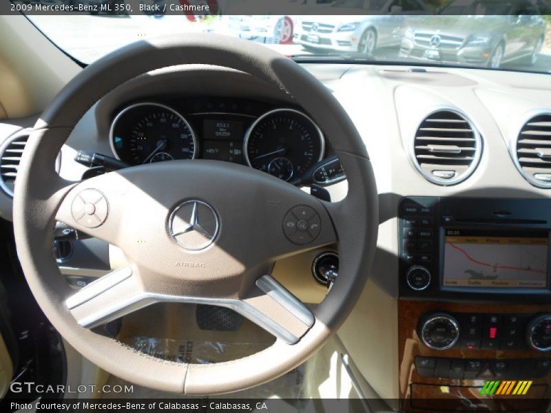 Black / Cashmere 2009 Mercedes-Benz ML 350