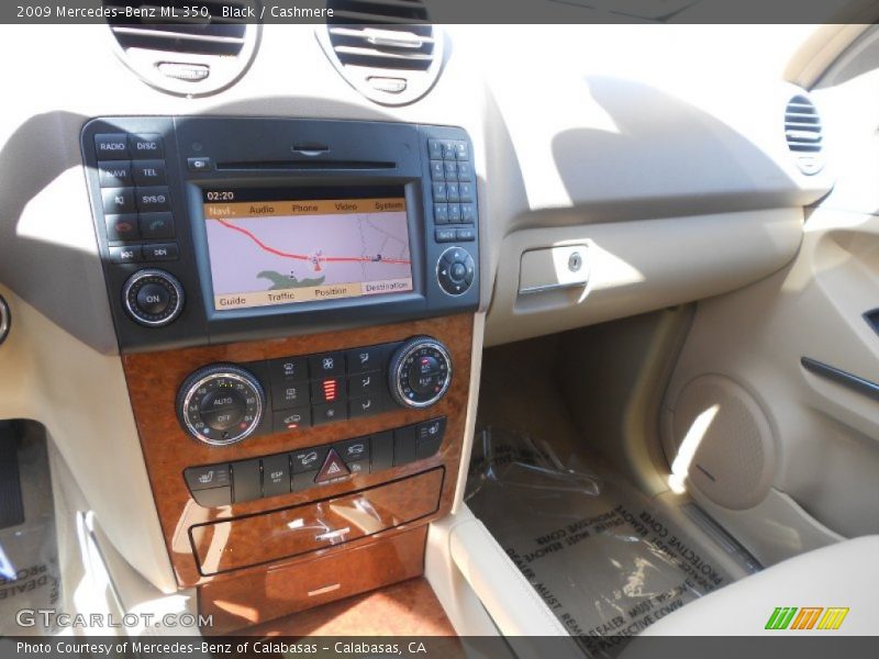 Black / Cashmere 2009 Mercedes-Benz ML 350