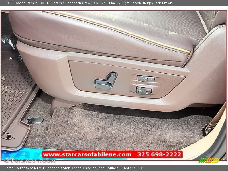 Black / Light Pebble Beige/Bark Brown 2012 Dodge Ram 2500 HD Laramie Longhorn Crew Cab 4x4