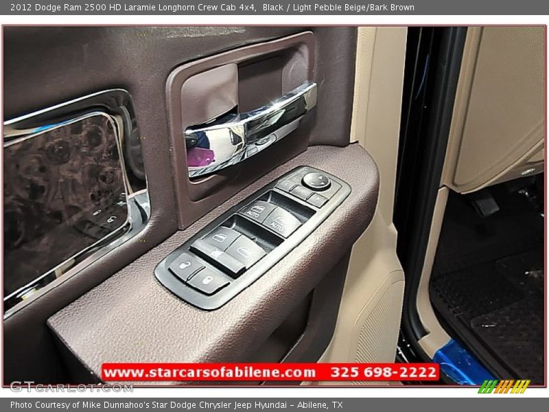Black / Light Pebble Beige/Bark Brown 2012 Dodge Ram 2500 HD Laramie Longhorn Crew Cab 4x4