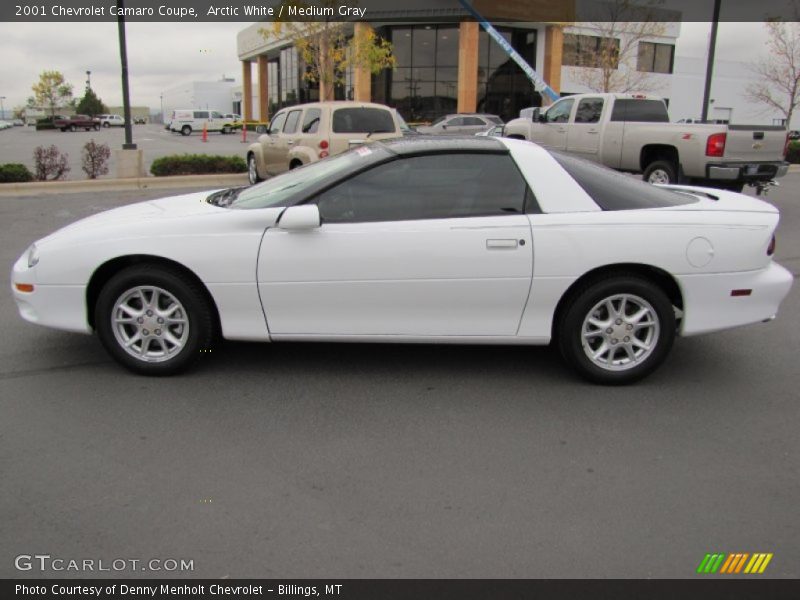 Arctic White / Medium Gray 2001 Chevrolet Camaro Coupe