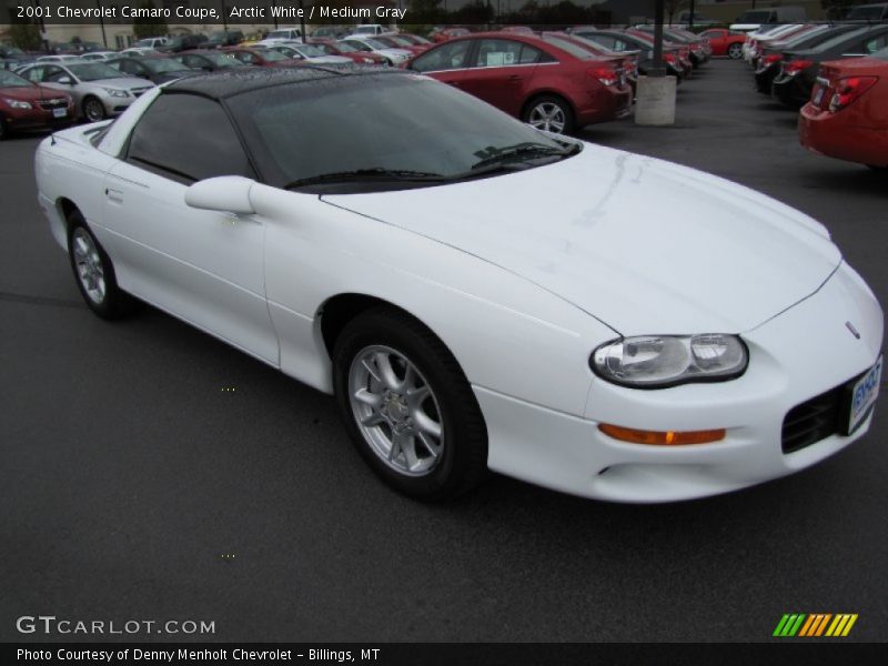 Arctic White / Medium Gray 2001 Chevrolet Camaro Coupe