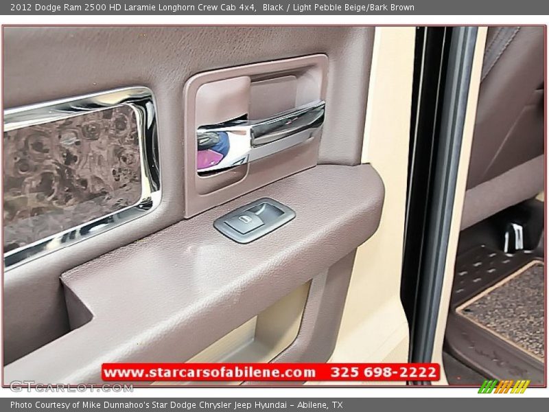 Black / Light Pebble Beige/Bark Brown 2012 Dodge Ram 2500 HD Laramie Longhorn Crew Cab 4x4