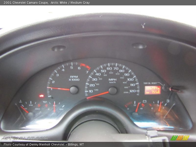Arctic White / Medium Gray 2001 Chevrolet Camaro Coupe