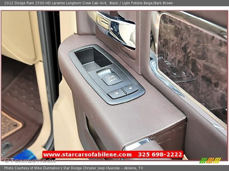 Black / Light Pebble Beige/Bark Brown 2012 Dodge Ram 2500 HD Laramie Longhorn Crew Cab 4x4