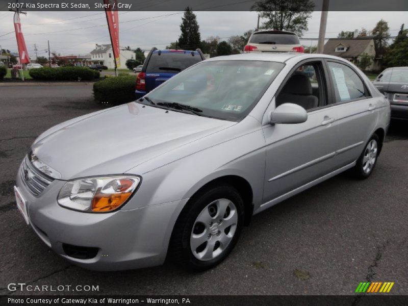 Silver / Gray 2007 Kia Spectra EX Sedan