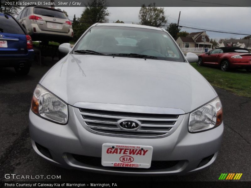 Silver / Gray 2007 Kia Spectra EX Sedan