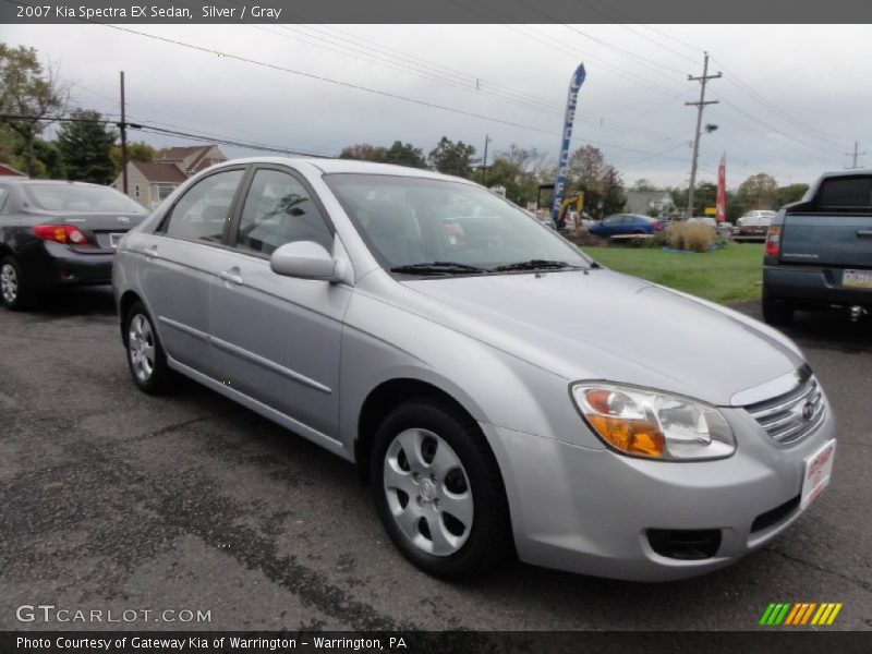 Silver / Gray 2007 Kia Spectra EX Sedan