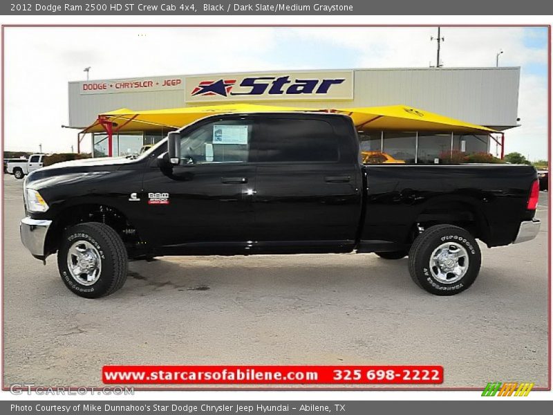 Black / Dark Slate/Medium Graystone 2012 Dodge Ram 2500 HD ST Crew Cab 4x4