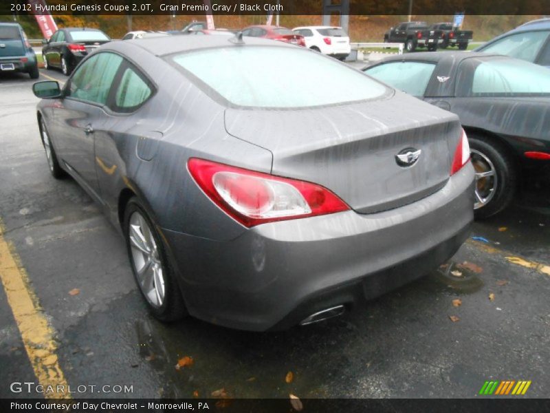 Gran Premio Gray / Black Cloth 2012 Hyundai Genesis Coupe 2.0T