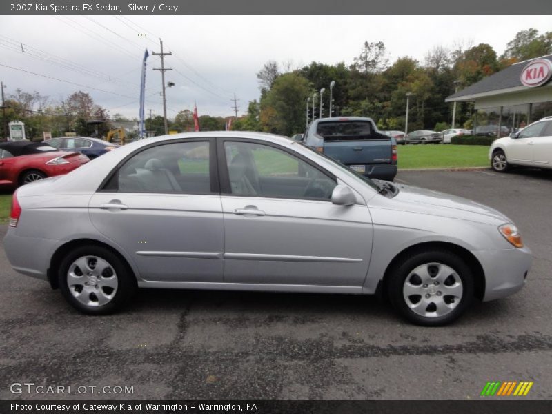 Silver / Gray 2007 Kia Spectra EX Sedan