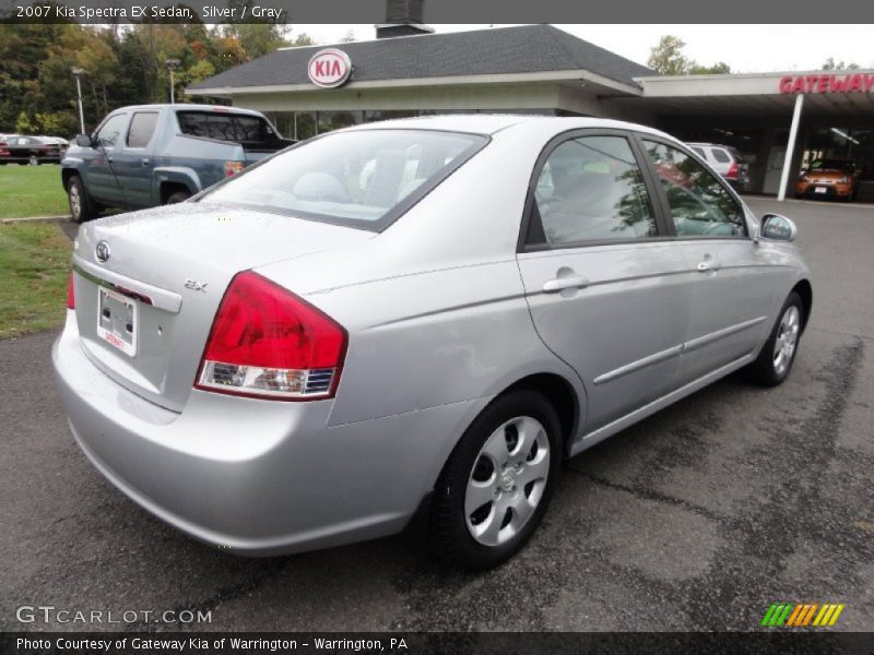 Silver / Gray 2007 Kia Spectra EX Sedan