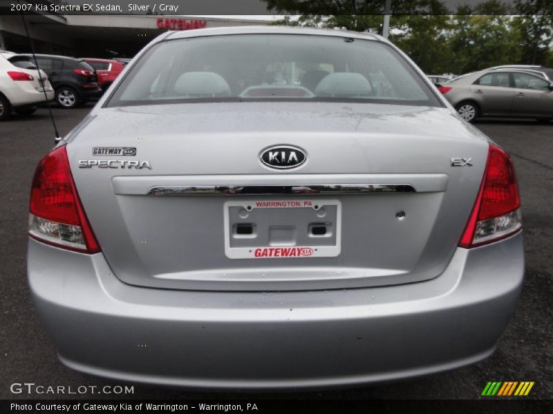 Silver / Gray 2007 Kia Spectra EX Sedan
