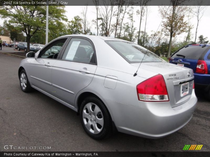 Silver / Gray 2007 Kia Spectra EX Sedan