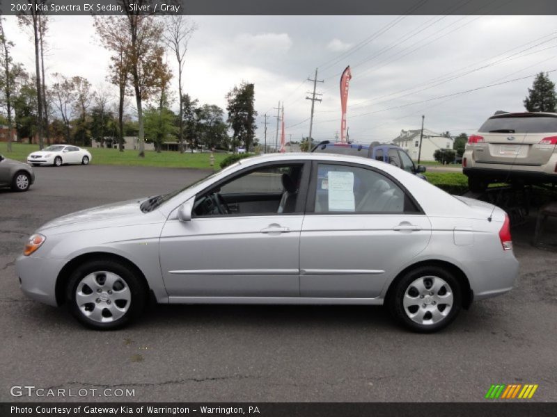 Silver / Gray 2007 Kia Spectra EX Sedan