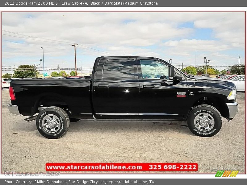 Black / Dark Slate/Medium Graystone 2012 Dodge Ram 2500 HD ST Crew Cab 4x4
