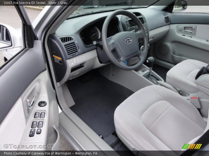 Silver / Gray 2007 Kia Spectra EX Sedan