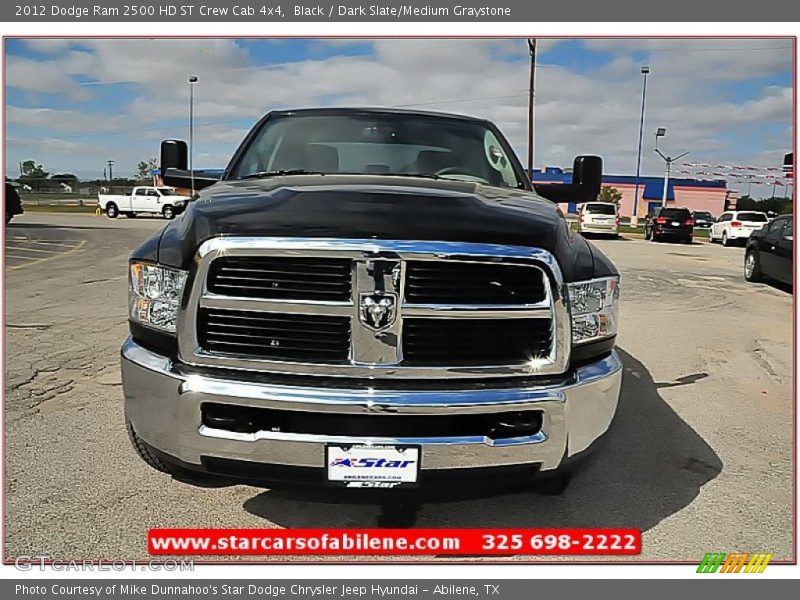 Black / Dark Slate/Medium Graystone 2012 Dodge Ram 2500 HD ST Crew Cab 4x4