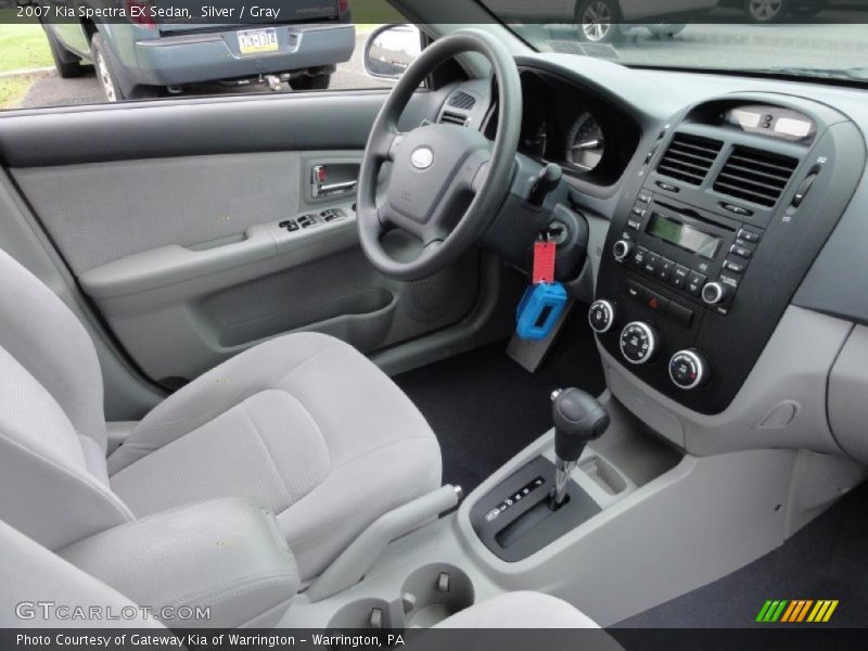 Silver / Gray 2007 Kia Spectra EX Sedan